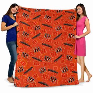 cincinnati bengals diehard fans orange blanket fashion forward