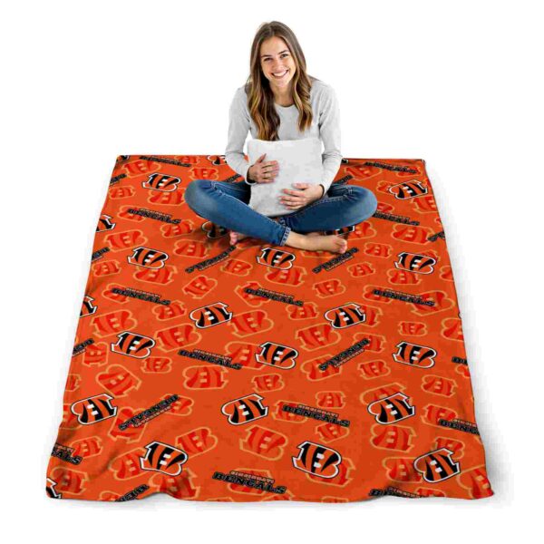 cincinnati bengals diehard fans orange blanket high quality