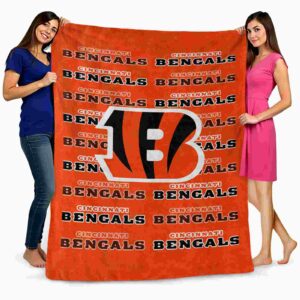 cincinnati bengals fan pride orange blanket fashion forward