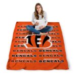 cincinnati bengals fan pride orange blanket high quality