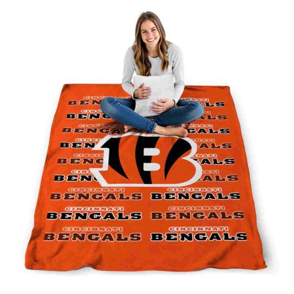 cincinnati bengals fan pride orange blanket high quality