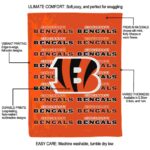 cincinnati bengals fan pride orange blanket new arrival