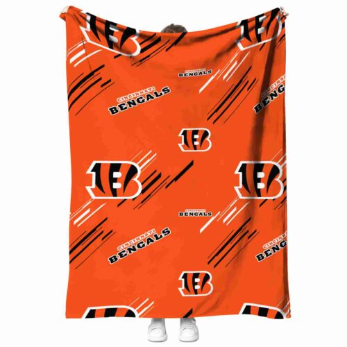 cincinnati bengals fan spirit orange blanket best selling