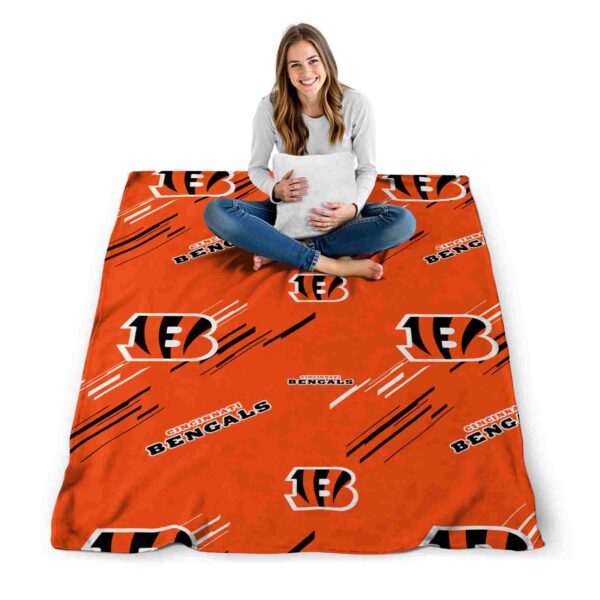 cincinnati bengals fan spirit orange blanket high quality