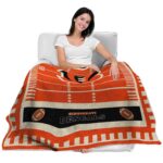 cincinnati bengals football field orange blanket latest model