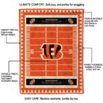 cincinnati bengals football field orange blanket new arrival