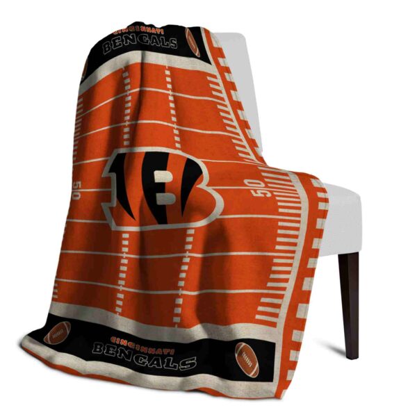cincinnati bengals football field orange blanket top rated