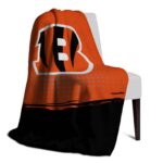 cincinnati bengals gradient dots orange blanket best selling