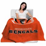 cincinnati bengals grunge texture orange blanket latest model