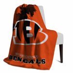 cincinnati bengals grunge texture orange blanket top rated
