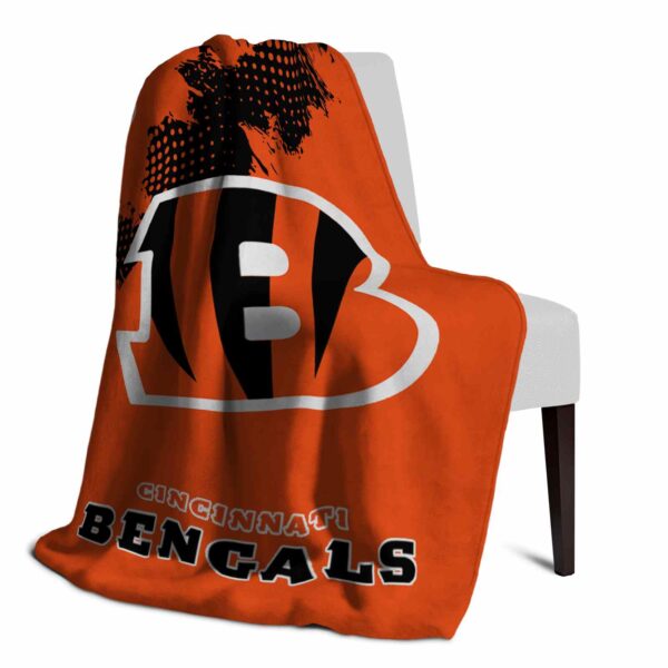 cincinnati bengals grunge texture orange blanket top rated