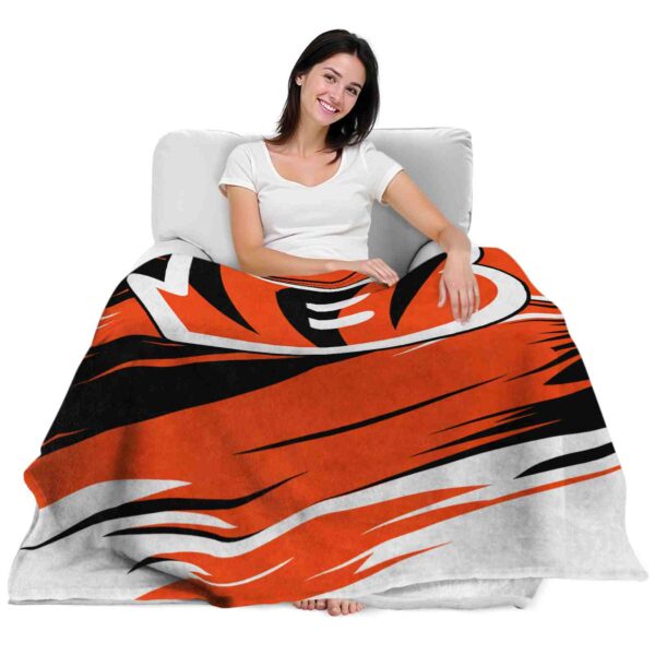 cincinnati bengals paint streaks orange white blanket latest model