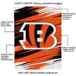 cincinnati bengals paint streaks orange white blanket new arrival