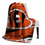 cincinnati bengals paint streaks orange white blanket top rated