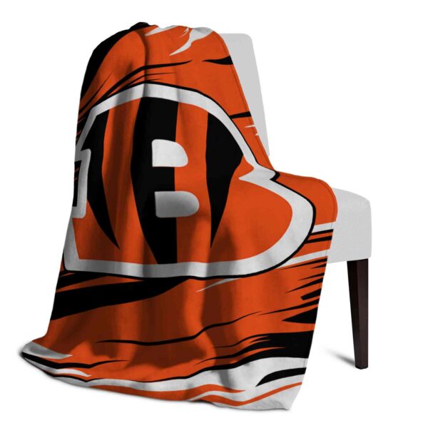 cincinnati bengals paint streaks orange white blanket top rated