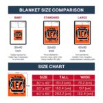 cincinnati bengals splatter effect orange blanket best selling