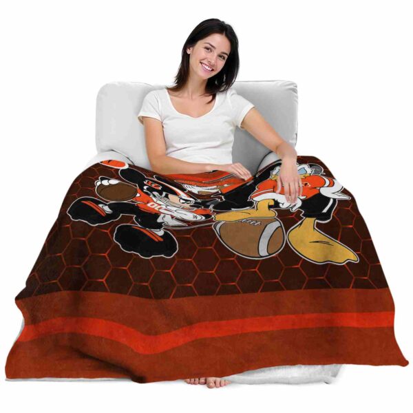 cincinnati bengals three musketeers orange blanket latest model