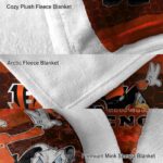cincinnati bengals three musketeers orange blanket premium grade
