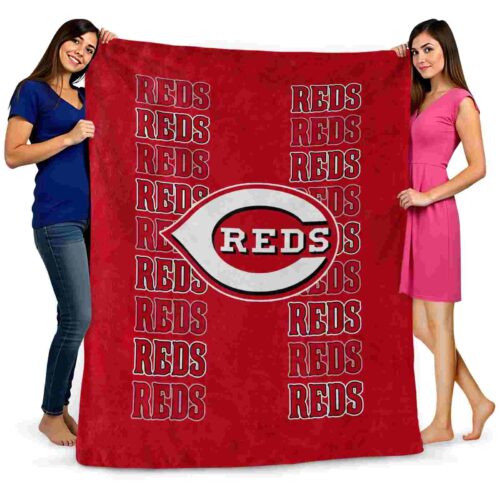 cincinnati reds fan pride red blanket fashion forward