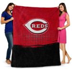 cincinnati reds gradient dots red blanket fashion forward