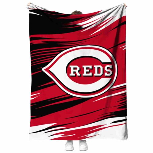 cincinnati reds paint streaks red white blanket best selling