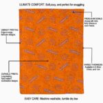 clemson tigers diehard fans orange blanket best selling