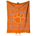 clemson tigers fan pride orange blanket best selling