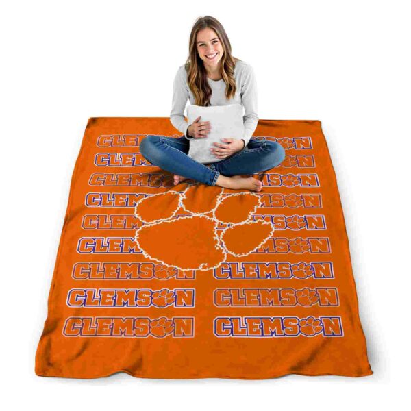 clemson tigers fan pride orange blanket high quality