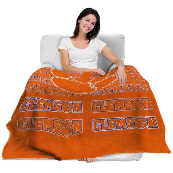 clemson tigers fan pride orange blanket latest model