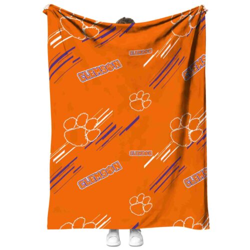 clemson tigers fan spirit orange blanket best selling