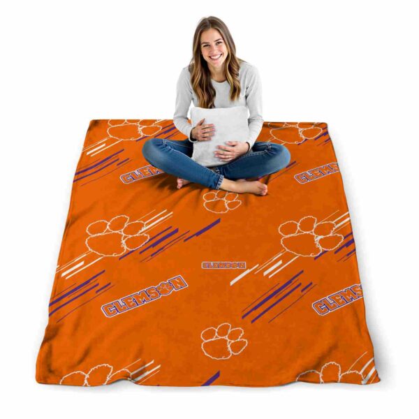 clemson tigers fan spirit orange blanket high quality
