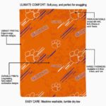 clemson tigers fan spirit orange blanket new arrival