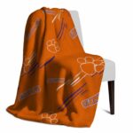 clemson tigers fan spirit orange blanket top rated