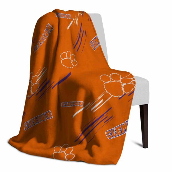 clemson tigers fan spirit orange blanket top rated
