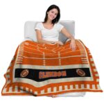 clemson tigers football field orange blanket latest model