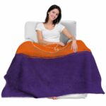 clemson tigers gradient dots orange blanket latest model