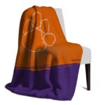 clemson tigers gradient dots orange blanket top rated