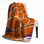 clemson tigers paint streaks orange white blanket top rated