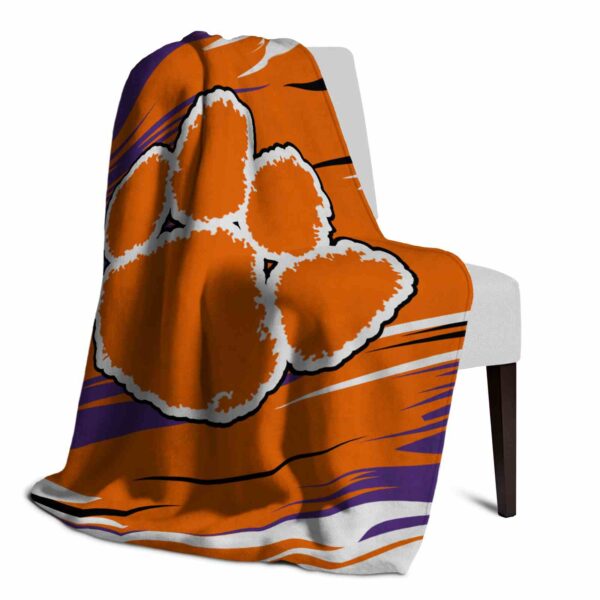 clemson tigers paint streaks orange white blanket top rated
