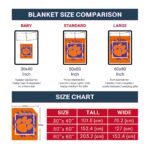 clemson tigers splatter effect orange blanket best selling