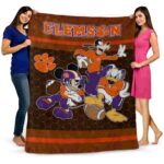 clemson tigers three musketeers orange blanket best selling