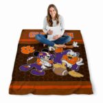 clemson tigers three musketeers orange blanket best selling