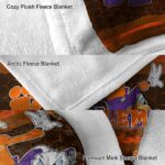 clemson tigers three musketeers orange blanket best selling