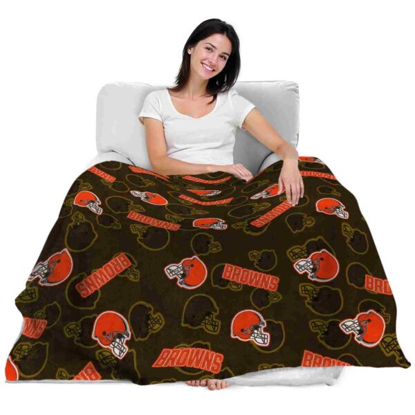 cleveland browns diehard fans brown blanket latest model