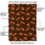 cleveland browns diehard fans brown blanket new arrival