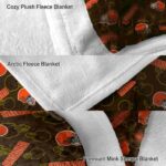 cleveland browns diehard fans brown blanket premium grade