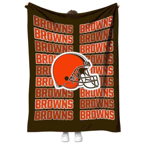 cleveland browns fan pride brown blanket best selling