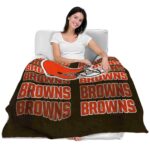 cleveland browns fan pride brown blanket latest model