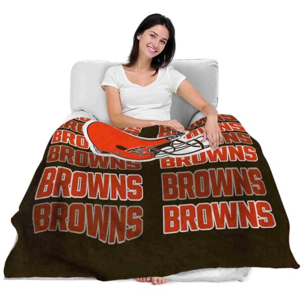 cleveland browns fan pride brown blanket latest model