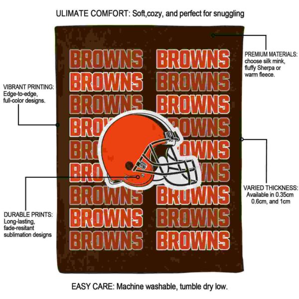 cleveland browns fan pride brown blanket new arrival